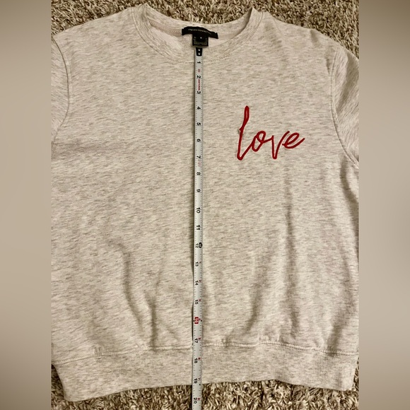 French Connection Love Embroidered Sweatshirt - Picture 7 of 7